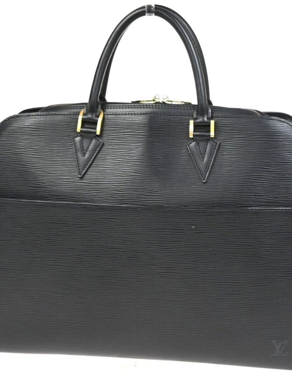 LOUIS VUITTON Sorbonne Business Hand Bag Epi Leather Black GHW M54512 34KC905